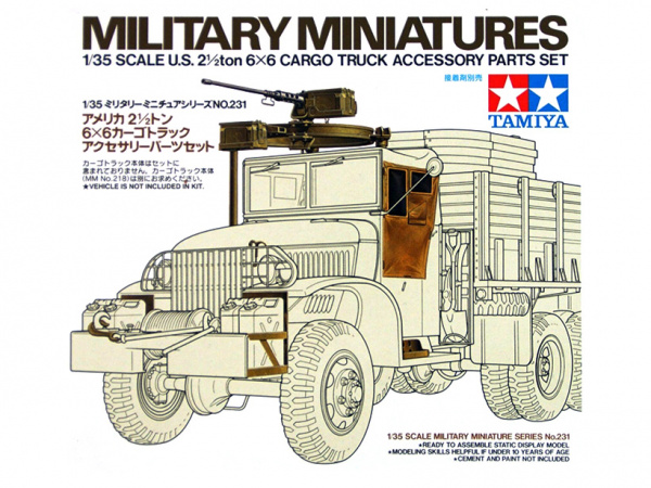 35231 Tamiya Набор аксессуаров для американского тягача 2 ½ Ton 6x6 Truck (1:35)