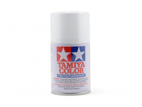 86001 Tamiya PS-1 White (Белая) краска-спрей 100 мл.