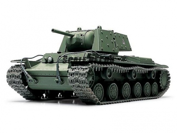 32545 Tamiya Советский тяжёлый танк КВ-1 с броневми экранами (1:48)