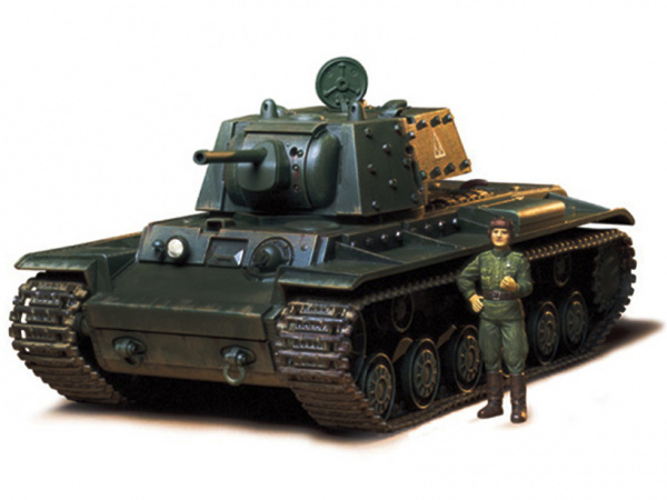 35142 Tamiya Советский тяжелый танк КВ 1-Б с 1-ой фигурой танкиста (1:35)
