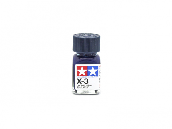 X-3 Royal Blue gloss, enamel paint 10 ml. (Королевский синий глянцевый) Tamiya 80003