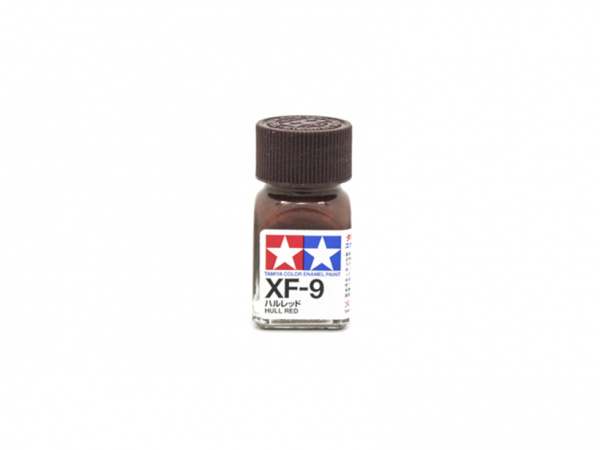 XF-9 Hull Red flat, enamel paint 10 ml. (Корпусной Коричневый матовый, краска эмаль) Tamiya 80309