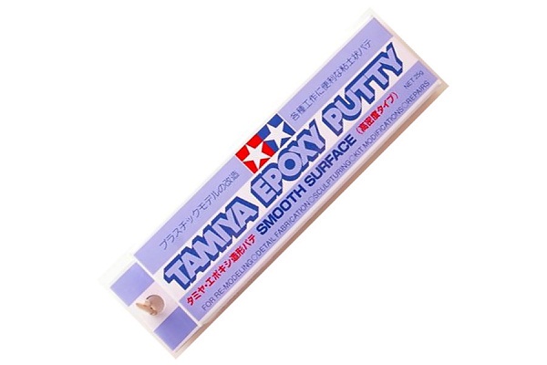 87052 Tamiya Шпаклевка двухкомпонентная (Smooth Surface) эпоксидная (Epoxy Putty) 25 гр.