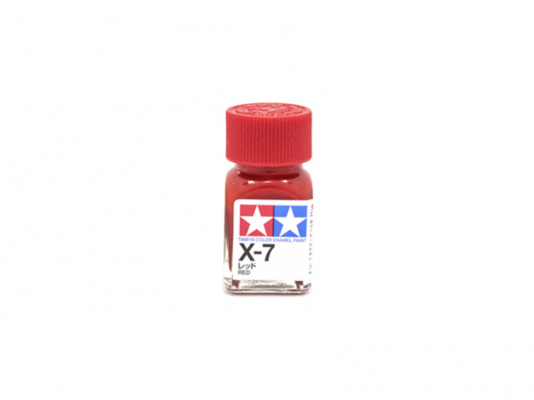 X-7 Red gloss, enamel paint 10 ml. (Красный глянцевый) Tamiya 80007