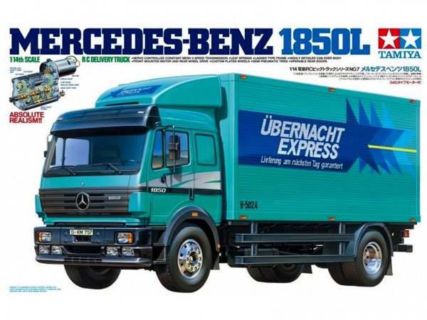 56307 Tamiya Радиоуправляемый грузовик Mercedes-Benz 1850L (1:14)