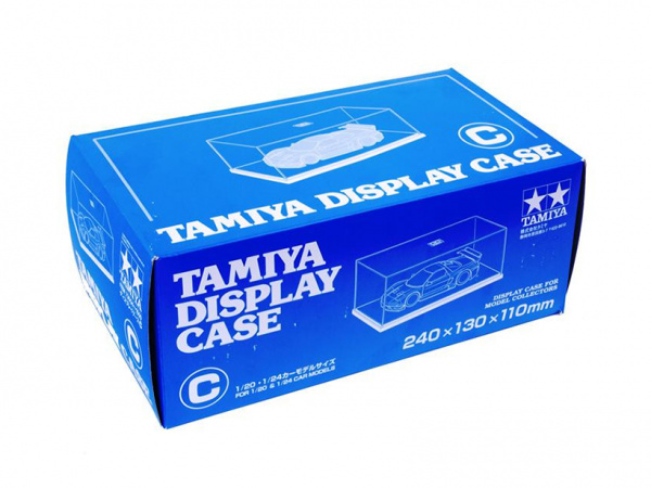 73004 Tamiya Футляр для моделей "С" (240х130х110 мм.) с чёрной пластиковой подставкой.