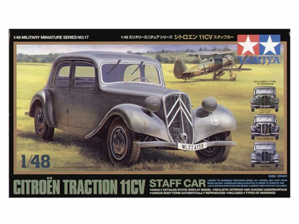 32517 Tamiya Автомобиль Citroen Traction 11CV (1:48)