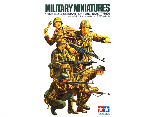 35196 Tamiya Немецкий танковый десант в атаке в форме образца 1944 г. (5 фигур) (1:35)