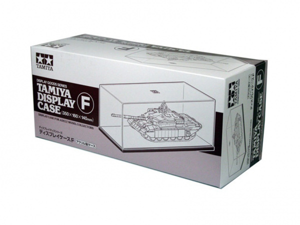 73007 Tamiya Футляр для моделей "F" (350х160х140 мм.) с чёрной пластиковой подставкой.
