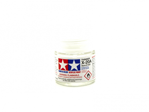 X-20A Acryllic Paint Thinner, acrylic paint10 ml. (Растворитель для акриловых Красок) Tamiya 81520