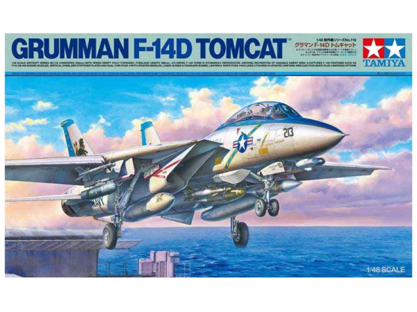 61118 Tamiya Американский палубный многоцелевой истребитель Grumman F-14D Tomcat (1:48)