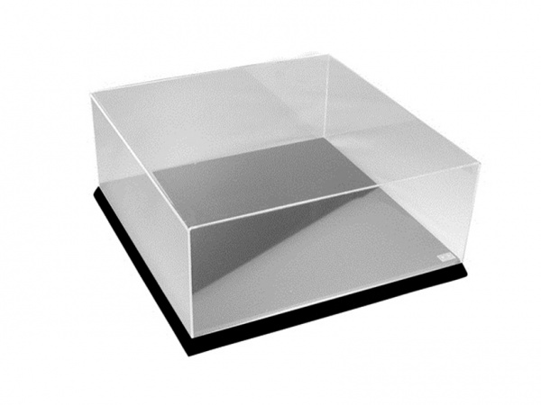 73010 Tamiya Футляр для моделей "H" (350х350х135 мм.) с чёрной пластиковой подставкой.