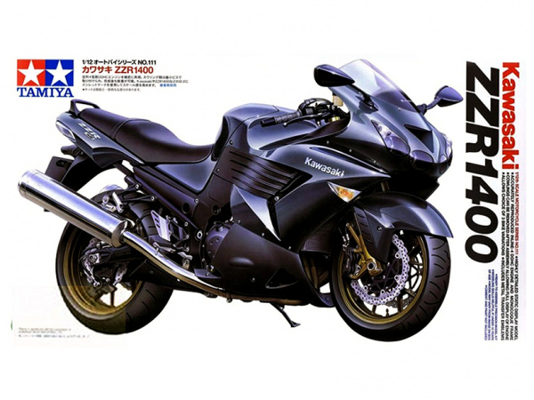 14111 Tamiya Мотоцикл Kawasaki ZZR1400 (1:12)