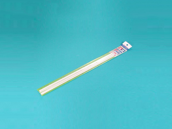 70117 Tamiya Пластиковые стержни (треугольные белые матовые) сторона 3 мм, длина 40 см. (8 шт)