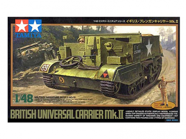 32516 Tamiya Британский универсальный транспортёр Mk.II с 2-мя фигурами (1:48)