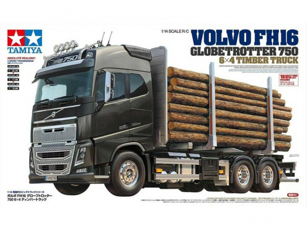 56360 Tamiya Радиоуправляемый лесовоз Volvo FH16 Globetrotter (1:14)