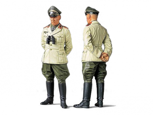 36305 Tamiya Фигура Фельдмаршалла Роммеля "Feldmarschall ROMMEL (German Africa Corps)" (1:16)