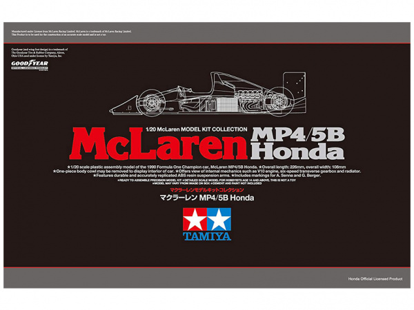 89720 Tamiya McLaren Honda MP4/5B (1:20)