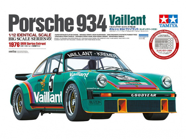12056 Tamiya Porsche 934 Vaillant - w/Photo Etched Parts (1:12)