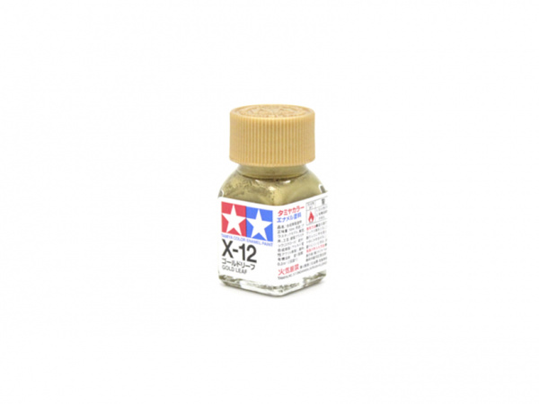 X-12 Gold Leaf metallic, enamel paint 10 ml. (Золото, металлик) Tamiya 80012