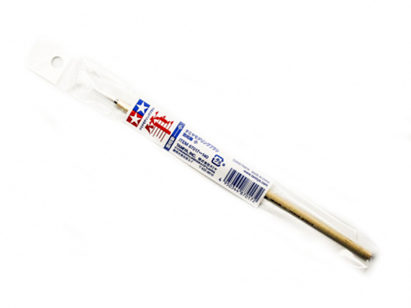 87017 Tamiya Кисточка круглая, очень тонкая (конский волос, ручка дерево)