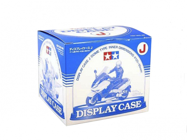 73012 Tamiya Футляр для моделей "J" (ø125x95 мм.) круглый с чёрной пластиковой подставкой.