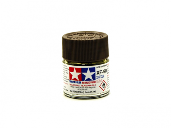 XF-90 Red Brown 2 (Красно-коричневая) acrylic paint mini 10 mll. Tamiya 81790