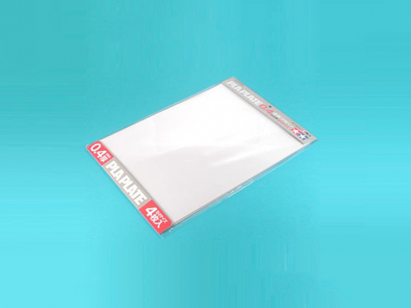 70127 Tamiya Пластик прозрачный, толщина 0,4 мм, размер В4 (364х257мм) 4 листа.