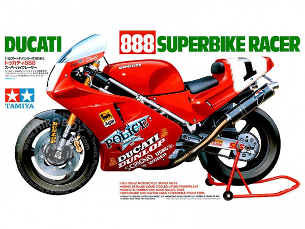 14063 Tamiya Мотоцикл Ducati 888 Superbike (1:12)