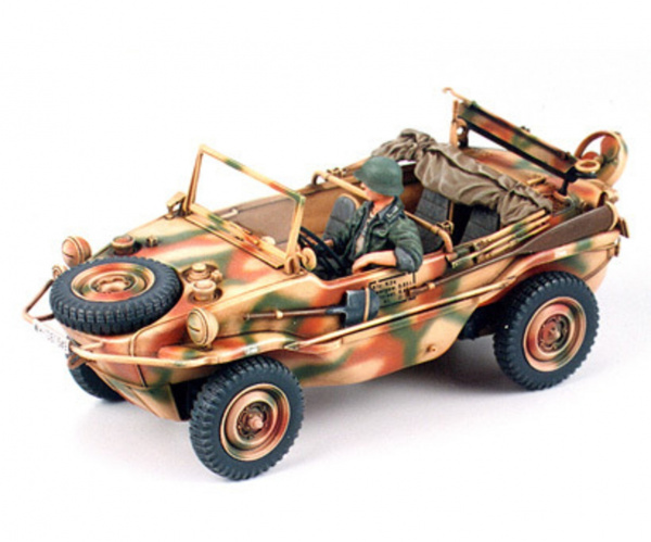 35224 Tamiya Немецкая амфибия Schwimmwagen Тype166 с 1 фигурой (1:35)